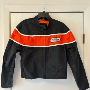 Harley-Davidson Black and Orange Racing Jacket